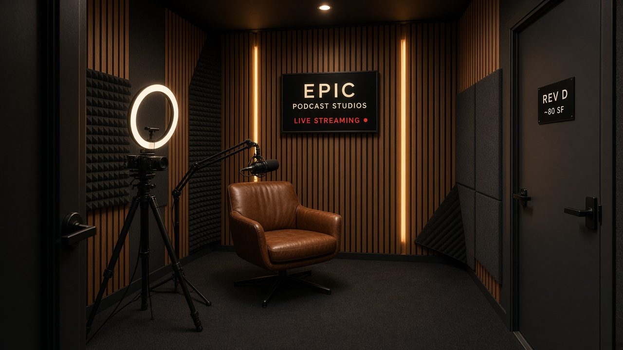 Rendering: Solo booth, view A